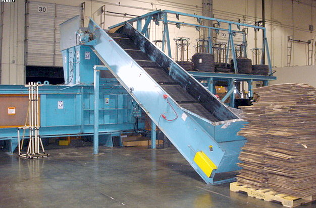 IPS Balers Inc. Model AT-980-HS-100 Auto Tie Baler, w/ Conveyor,